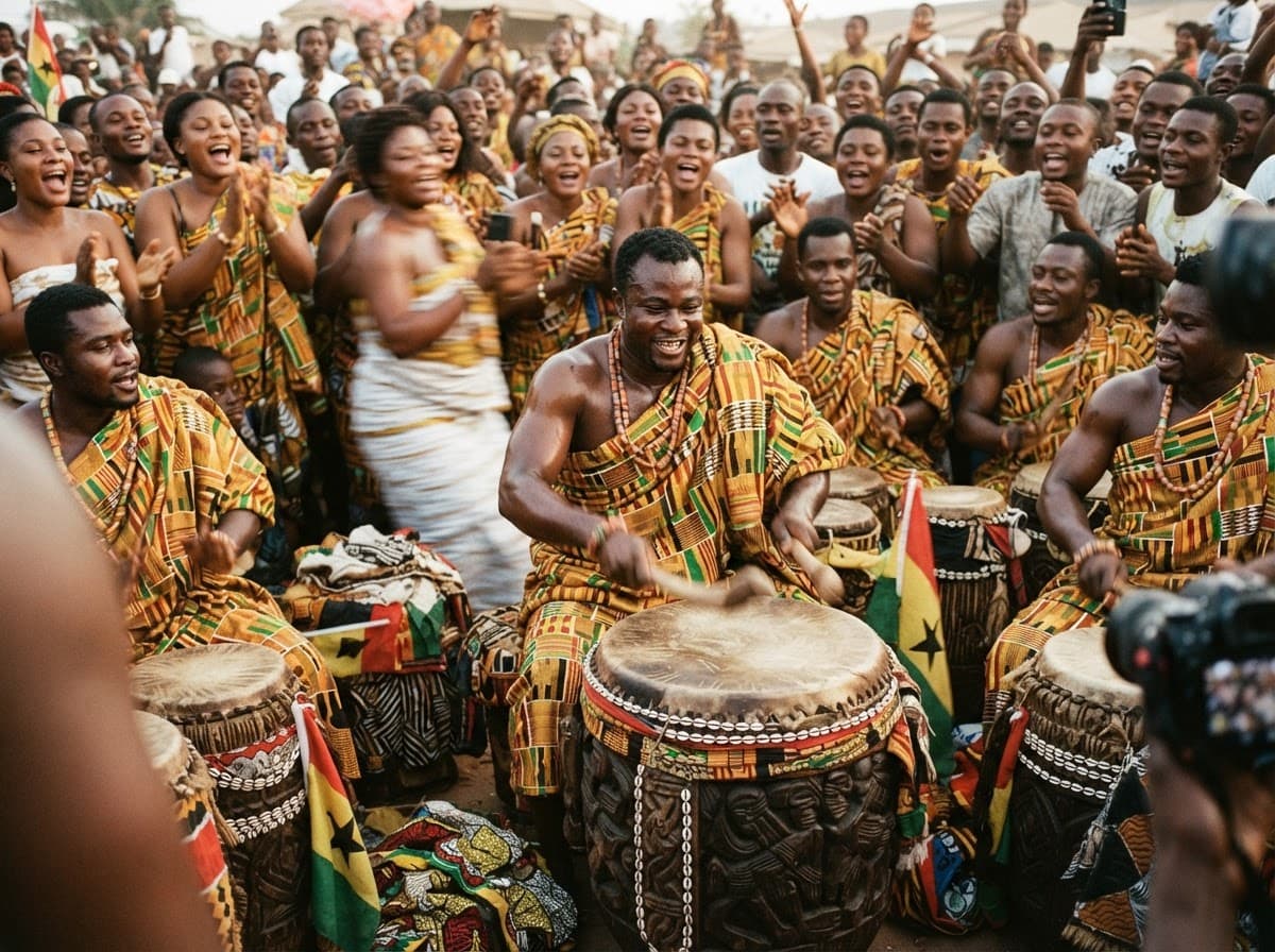 Homowo season brings the drums back to Accra, and the whole city eats kpokpoi